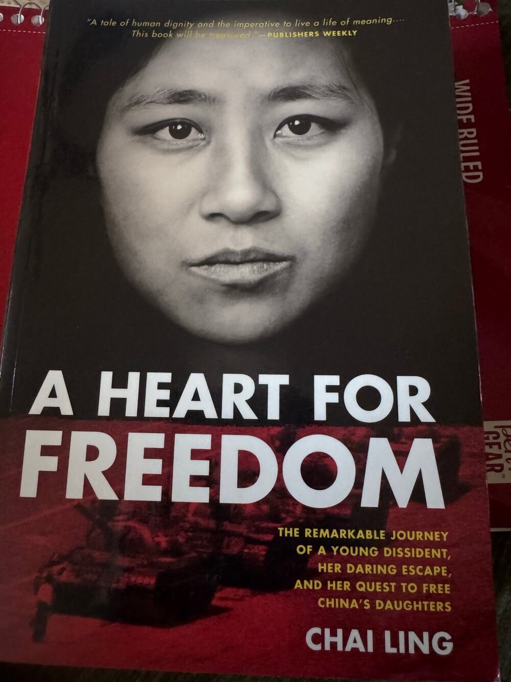 A Heart for Freedom Chai Ling Memoir Paperback Book Tiananmen Square Dissident
